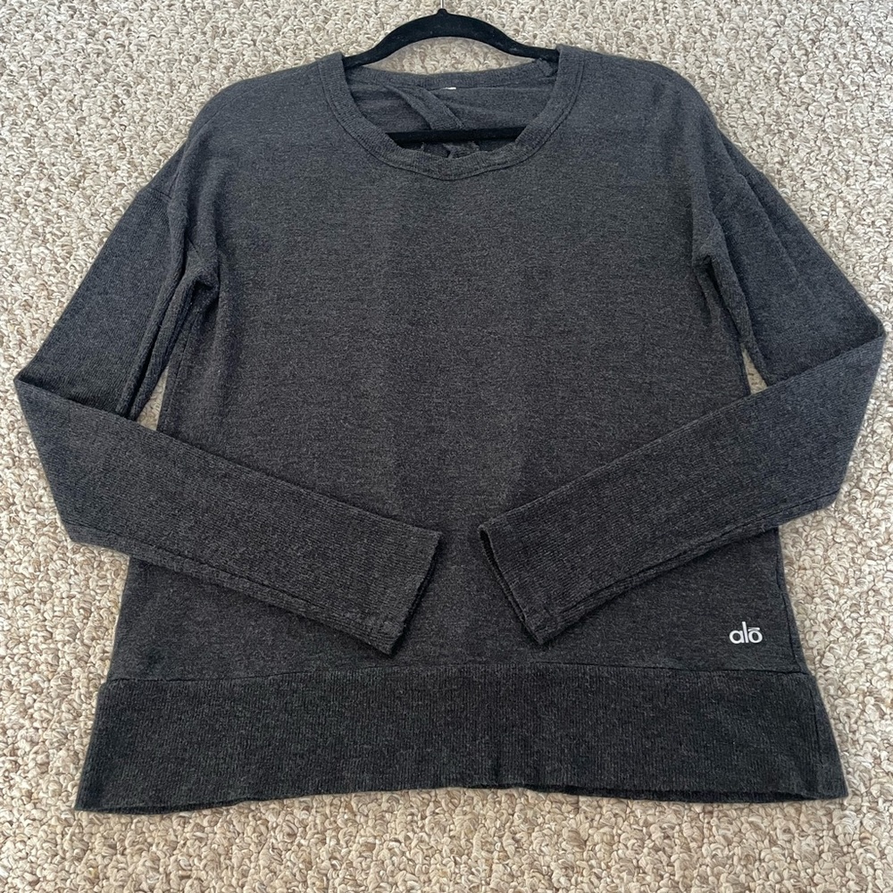 ALO Yoga Women's Open Back Long Sleeve Sweater